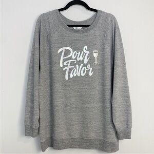 Wildfox Gray baggy Road trip  Sweater